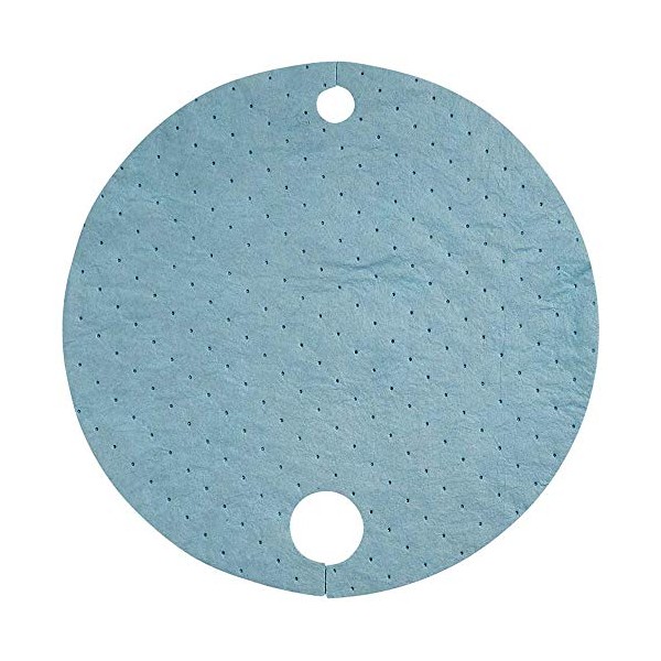 SpillTech Oil-Only Drum Top Absorbent Pad, Heavyweight, Polypropylene, 23” Diameter,