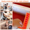 90 Degree Positioning Squares for Woodworking – 8-Piece Reusable Plastic
