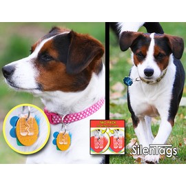 SilenTags Pet Tag Silencer (Clear Two Pack)