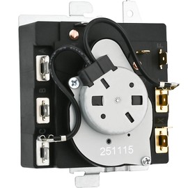 WE04X24550, 234D2377P004 Dryer Timer Compatible with GE/Hotpoint GTD42GASJWW, XTD72E8STWS, ETD48EASWWB Dryer etc. OEM Upgraded TMD14M30 Timer Replacement TMD16M12 234D2377P003 WE04X24549 221027 etc