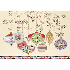 Watercolor Ornaments Small Boxed Holiday Cards (Christmas Cards, Greeting Cards) , Box of 20