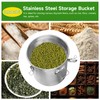 304 Stainless Steel Airtight Canister for Kitchen, Rice Cereal Grain