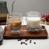 Double Wall Glass Coffee Mugs -Clear Insulated Glass Espresso Cups