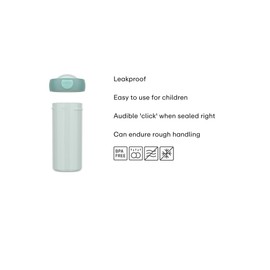 Mepal - Campus sealing cup - Little Dutch drinking cup - leak-proof water bottle for children - reusable cup - BPA-free & dishwasher safe - 300 ml - Forest Friends