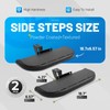 JMTAAT Rugged Side Steps Compatible with 2007-2018 Jeep Wrangler JK