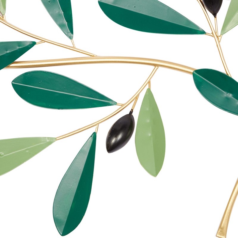 Deco 79 Metal Leaf Wall Decor, 46" x 2" x