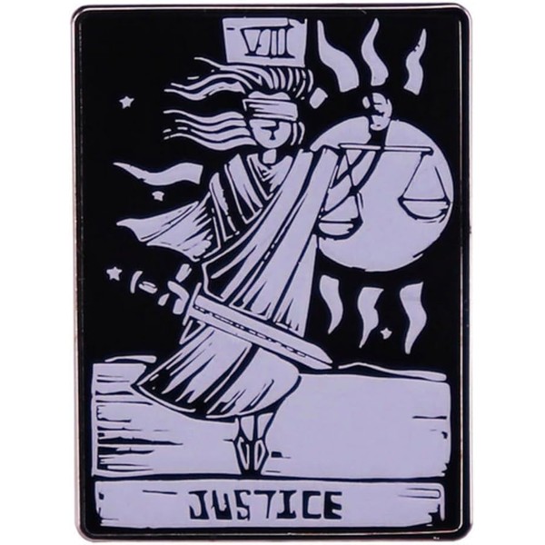 Lady Justice Tarot Card Scales Sword Blindfolded VIII Fortune Teller