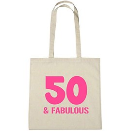 Lolmugs 50 & Fabulous Tote Bag for Women
