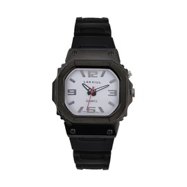 LAKXIUL English Voice Talking Watch for Blind, Visually impaired or Elderly,Black case, Black Strap, black, Japanese