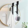 ChAusa Pack of 2 Towel Holder Shower Glass Wall Hooks