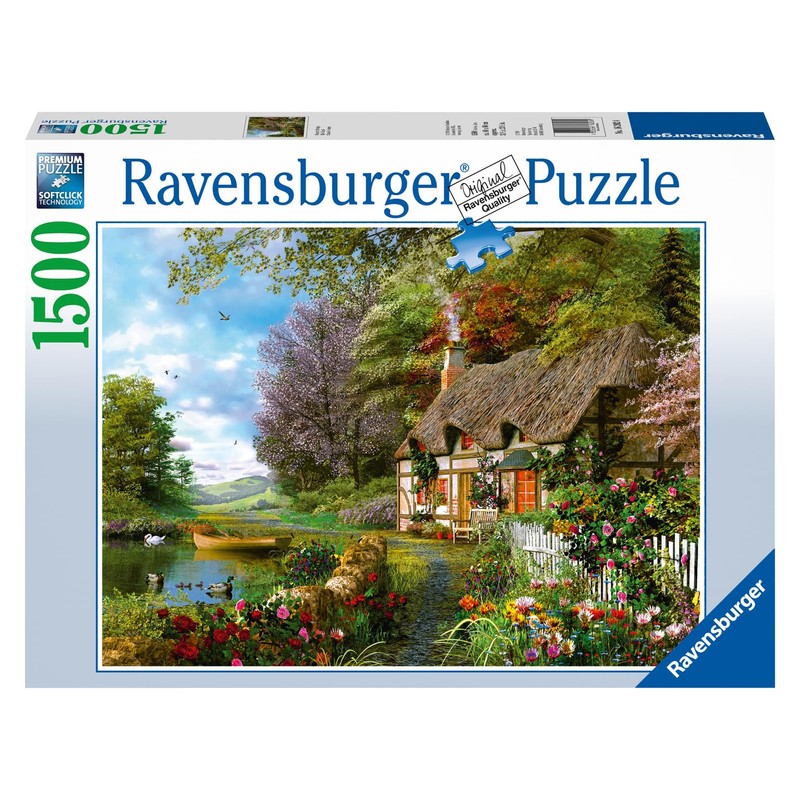 Ravensburger 1500-Piece Country Cottage Jigsaw Puzzle | Premium Quality |