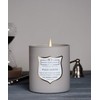 Manly Indulgence Warm Beachwood Scented Jar Candle, Medium, White