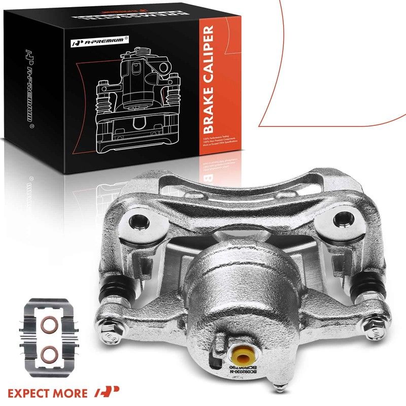 A-Premium Disc Brake Caliper Assembly with Bracket Compatible with Select