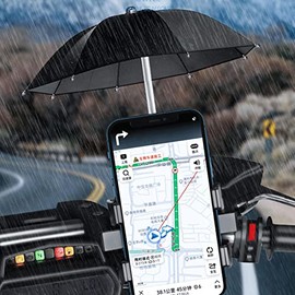 Paraguas de teléfono para el Sol - Soporte para teléfono Celular Sombrilla Parasol para Bicicleta,Manillar de Motocicleta Clip de teléfono de Scooter 
