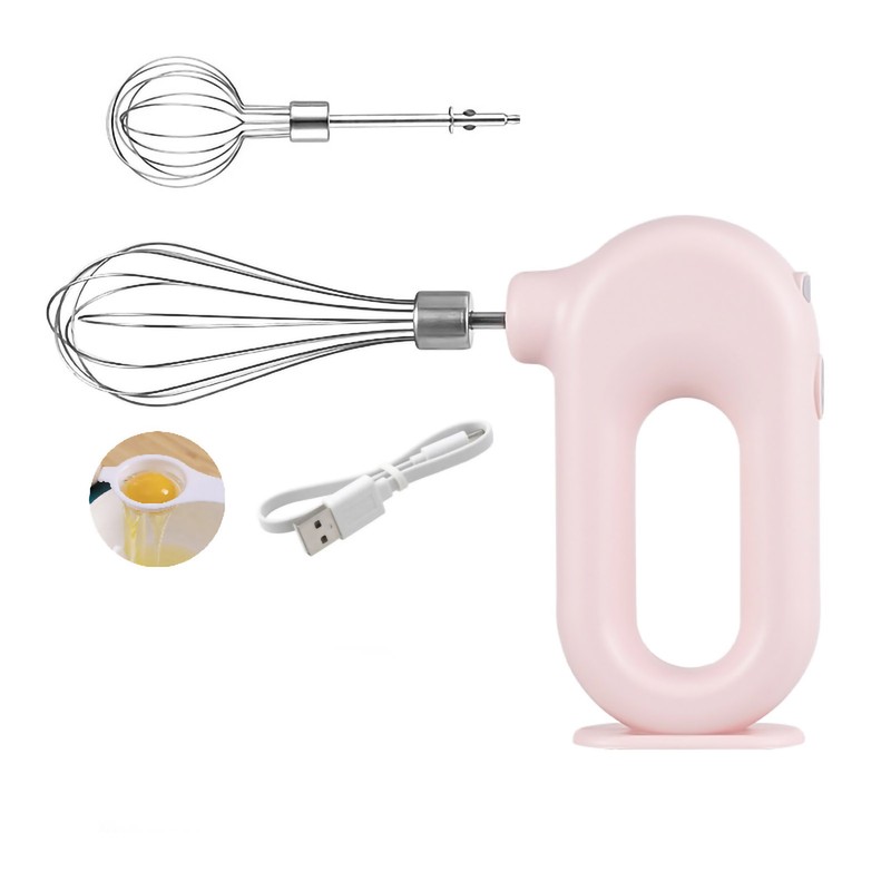 Cordless Hand Mixer Electric Mini USB Charing 1500mAh Egg Beater