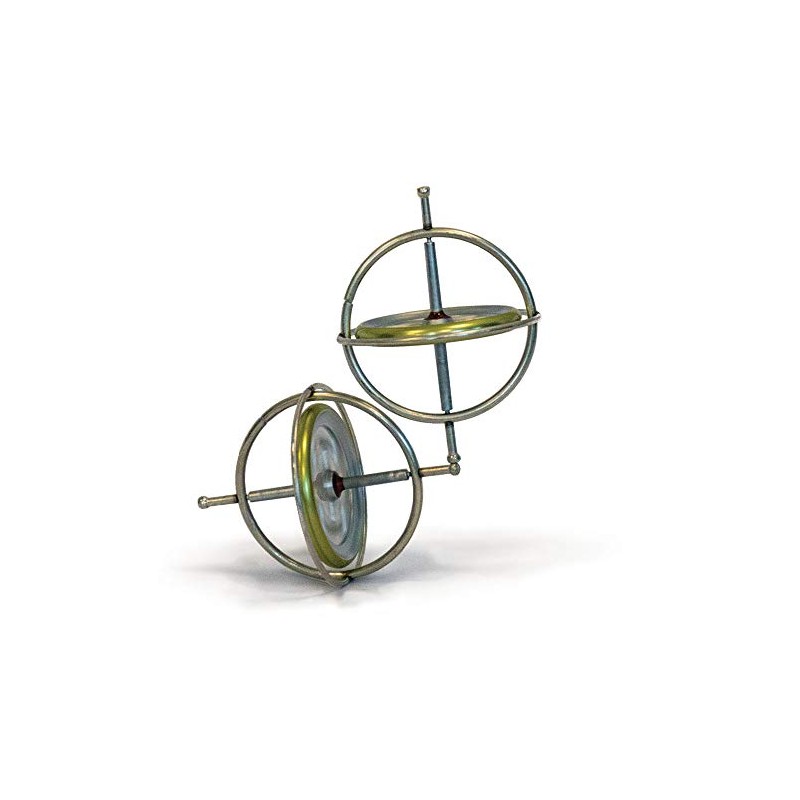 Classic Gyroscope – Twin Pack | 2 Metal Spinning Gyroscopes