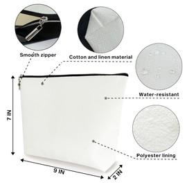 ZYQFN Knitting Makeup Bag Cosmetic Bag, Knitting Crochet Gifts For Knitter Crocheters, Birthday Christmas Gifts For Women Mom Friends Sister Wife Grandma Aunt Daughter Teacher Coworker. (010)