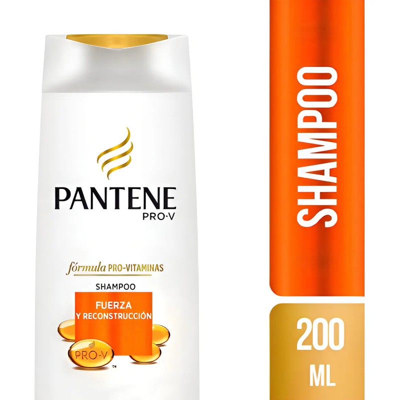 Shampoo Pantene Pro Fuerza Reconstrucción Botella 200ml Por Unidad