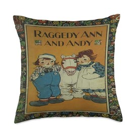 Raggedy Ann & Andy Throw Pillow