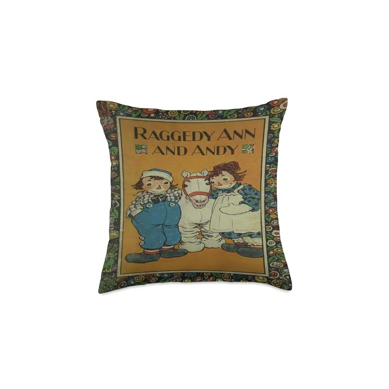 Raggedy Ann & Andy Throw Pillow