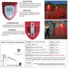 QXMH Solar Outdoor Motion Sensor Alarm: 129db Dog Barking &