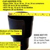 Gadjit Cup Keeper Adapter expands 2.5-3” Holds Most 18,20,21,24oz Hydro