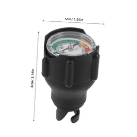 BESPORTBLE Kayak Pressure Gauge Portable Inflatable Air Pressure Tester for Boats Surfboards Water Sports Durable Display