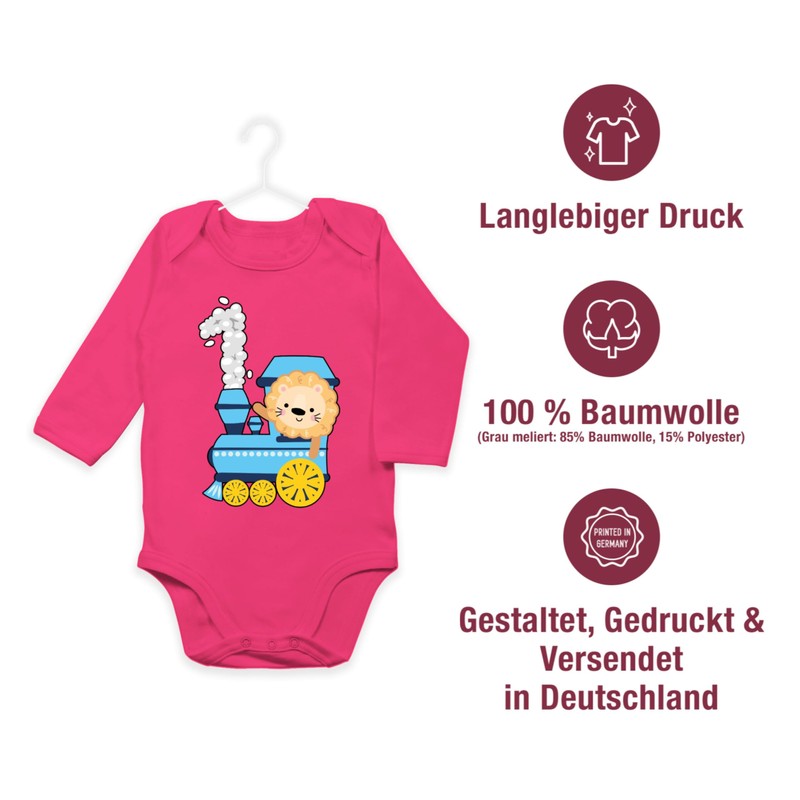Shirtracer - 1st Birthday - Train with Lion One -