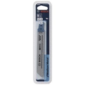 Bosch RM618 6-Inch 18T Metal Cutting reciprocating Saw Blades - 5 Pack, Blue