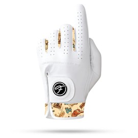 Fore Show Premium Golf Glove – 100% AAA Cabretta Leather Golf Gloves for Men & Women - Left & Right Handed Golfers - Cool Golfer Accessory Gift:_Cowboy_Left Hand (For Right Handed Golfers)_Large