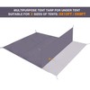 REDCAMP Waterproof Camping Tent Tarp - 95" x116'', 4 in