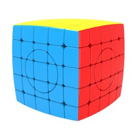 Willking - cubeta circular de 5 x 5 x 5 pulgadas, juguete de rompecabezas sin adhesivos, regalo (circular 5 x 5 2.0)