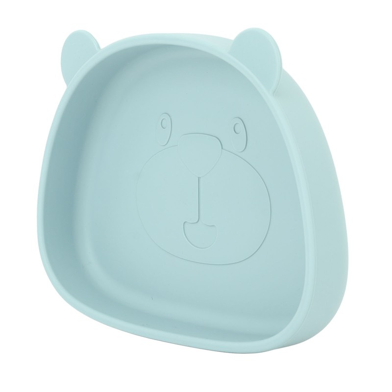 4pcs Children Plate Utensils Set Silicone Suction Bowls Set Toddler