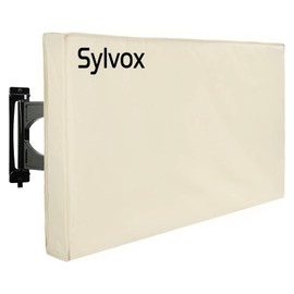 SYLVOX Outdoor Waterproof Cover for TV 43 Inch with Full Bottom Cover, Outside Flat Screen TV Cover Dustproof with Remote Control Bag Oxford