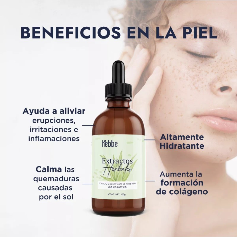 HEBBE COSMETICS EXGN9 1VTL1 Extracto Glicólico De Aloe Vera Sábila