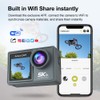 DeKangHY 5K Ultra HD WiFi Action Camera, 30FPS, 2.0" IPS