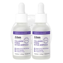 아담공방 콜라겐 펩타이드 모공 탄력 리프팅 수분 히알루론산 앰플 30ml 2개 Adam Workshop Collagen Peptide Pore Firming Lifting Hydrating Hyaluronic Acid Ampoule 30ml (2 pieces)