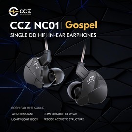 Yinyoo CCZ NC01 Gospel IEM In-Ear Monitors 10mm Dual Magnetic DD Earphones wired 2 Pin TFZ Gaming Earbuds with OFC Cable In-ear Headphones HiFi for audiophiles/Gamers