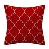 Set of 4 Luxton Red Cushion Covers Home Decor Square