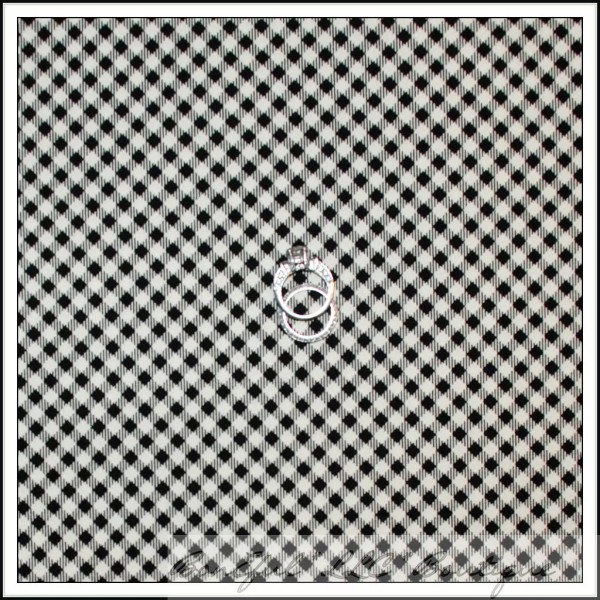 BonEful Fabric FQ Cotton Quilt B&W Stripe Gingham Black White