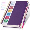 College Ruled Notebook, Spiral Notebook, Leather Hardcover Notebook Journal for
