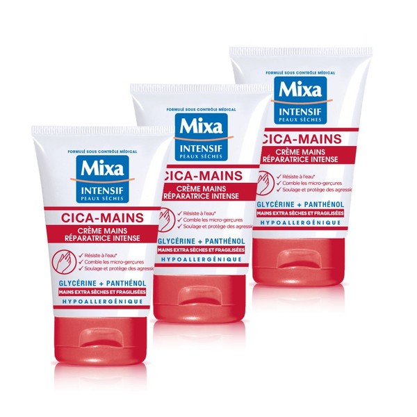 MIXA Cica Intense Hand Cream (Pack of 3)