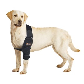 TIPOOP Dog Elbow Brace L for Left Leg – Supportive Brace for Dogs with Elbow Issues Like Arthritis, Dysplasia, Hygroma – Lightweight Shoulder Wrap – Size L for Large Breeds