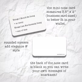 My A-Game is Adequate 30-Card Snarky Mini-Note Card Set Relatably SarcasticQuote