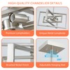 Majhoiw Modern Brushed Nickel Ceiling Light Fixture Modern 3 Lights