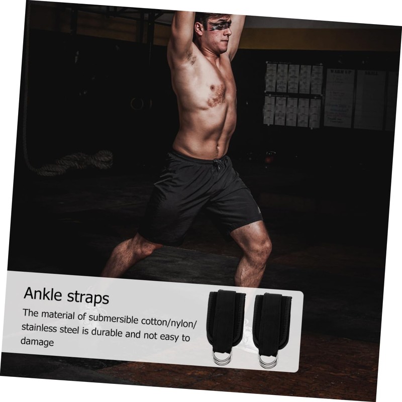 BESPORTBLE Strong Metal Welded D-Ring Ankle Straps Cable Machine Leg