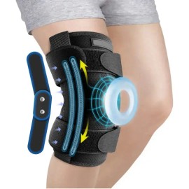Rodillera Deportiva Gym Elástica Con Gel En Rótula 5069                                                                                               
