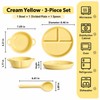 Ceramic Divided Plate Set for Everyday Meals – 3-Section Serving