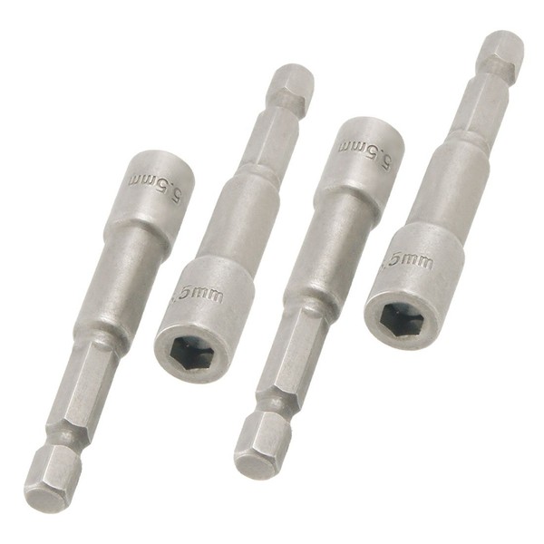 sourcingmap Magnetic Nut Setters Driver, 5.5mm Hex Socket 65mm Long,