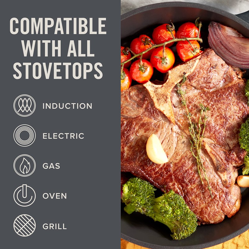 DASH Zakarian by Dash 11" Nonstick Cast Iron Grilling &